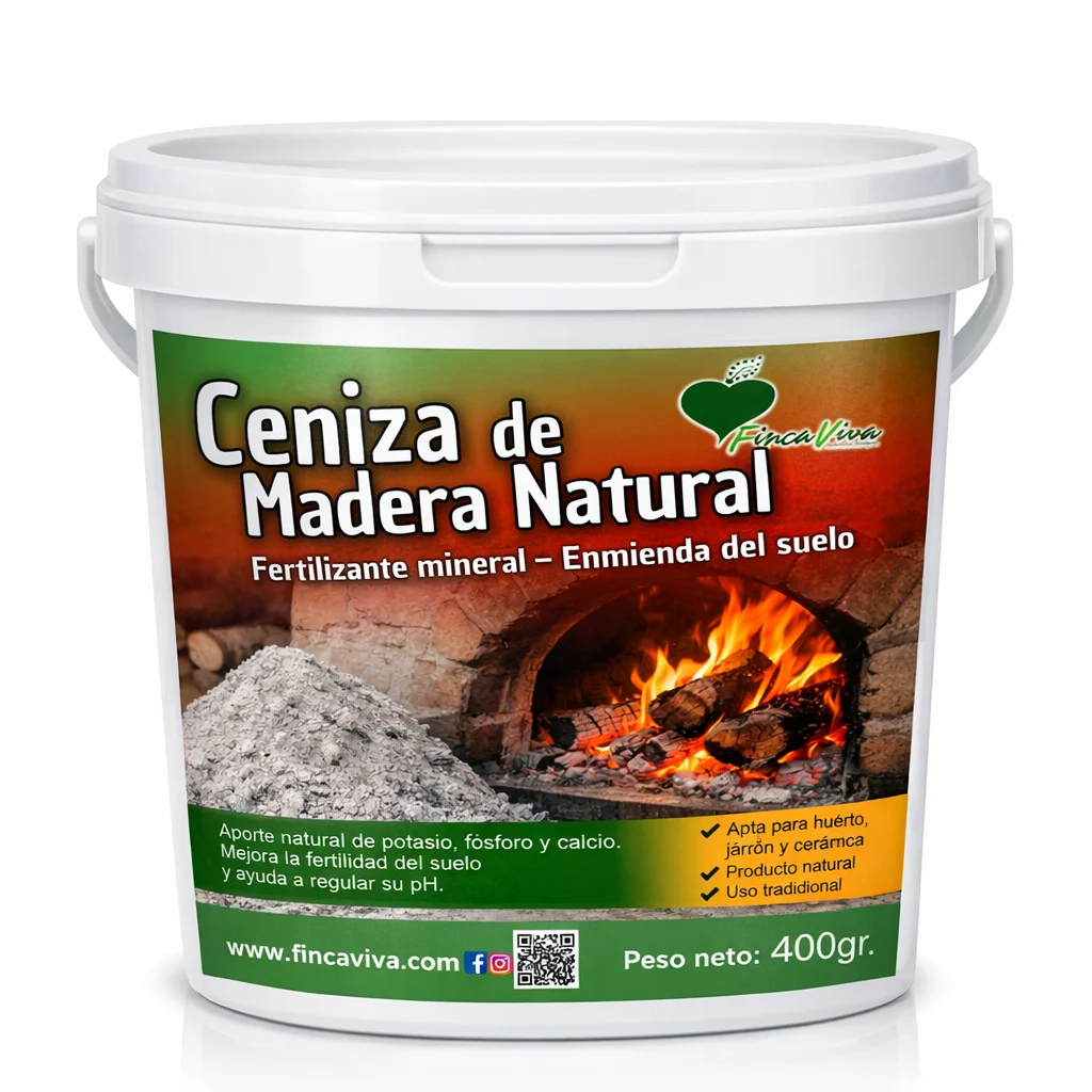 ceniza de madera 400g Finca Viva